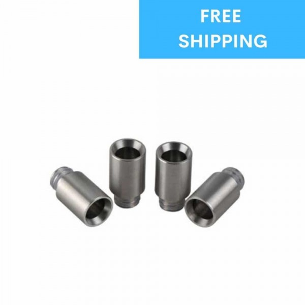 Smooth Wide Bore Style Stainless Steel Drip Tip