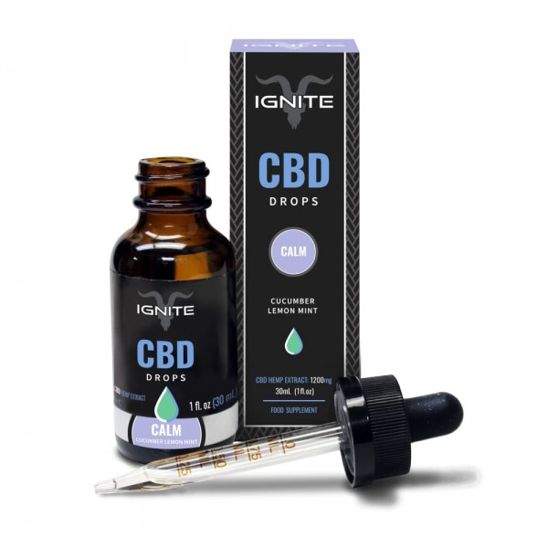 Ignite CBD Drops Calm - Cucumber Lemon Mint 30ml 1200mg