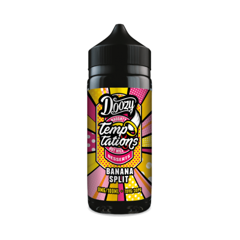 Doozy Vape Co Temptations | Banana Split | 100ml Shortfill | 0mg