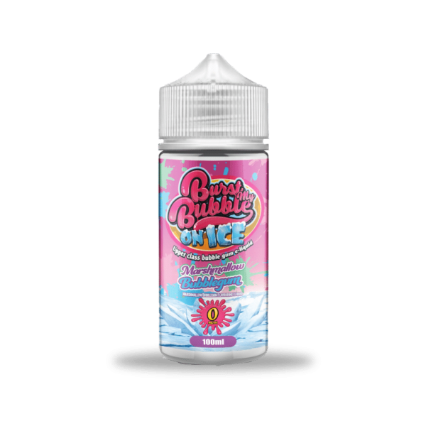 Burst My Bubble On Ice | MARSHMALLOW BUBBLEGUM ICE | 100ml Shortfill | 0mg