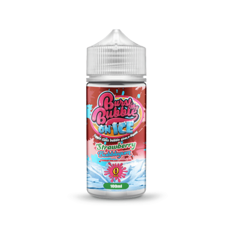 Burst My Bubble On Ice | STRAWBERRY BUBBLEGUM ICE | 100ml Shortfill | 0mg