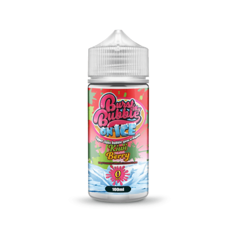 Burst My Bubble On Ice | KIWI BERRY BUBBLEGUM ICE | 100ml Shortfill | 0mg